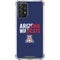 University of Arizona Wildcats Logo Split Blue Galaxy A72 5G Clear Case